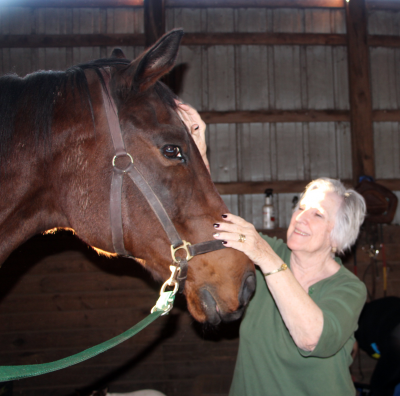 Yvonne with Bonnie the horse